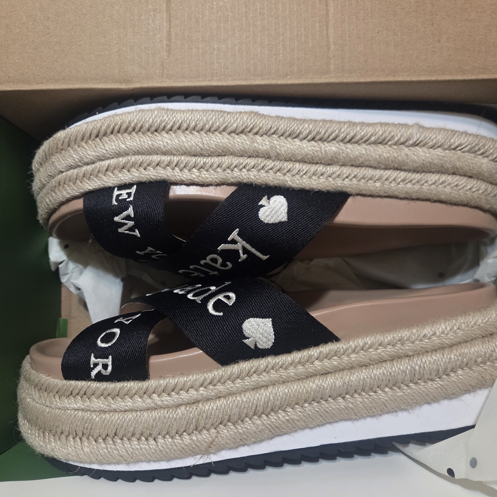 Kate Spade Black Espadrille Sandals